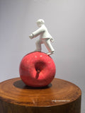 Xie Ai Ge - Golden Apple series - Small Fibre Glass Sculpture