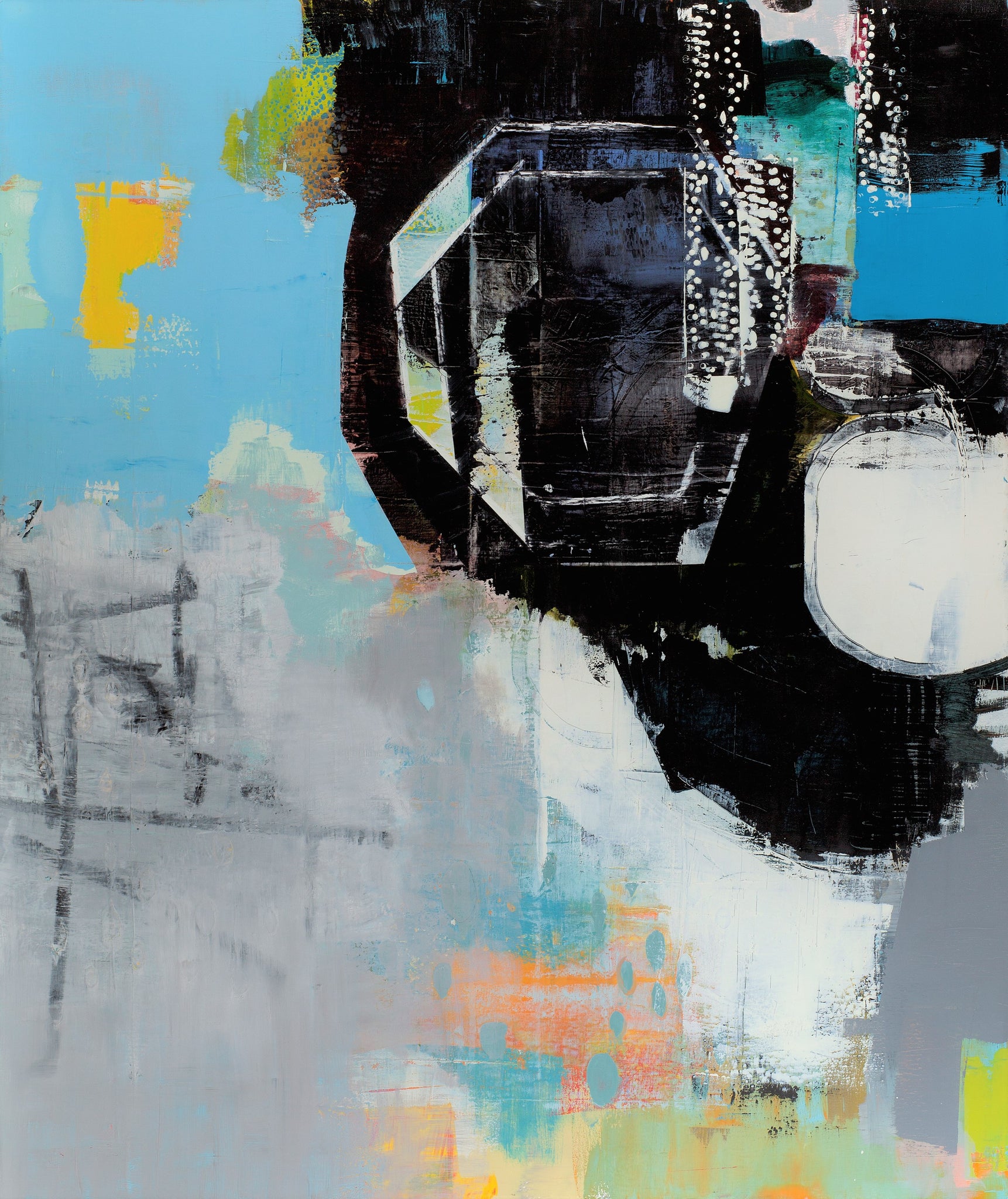 59x50 in. "Anemone" - Oil on Canvas