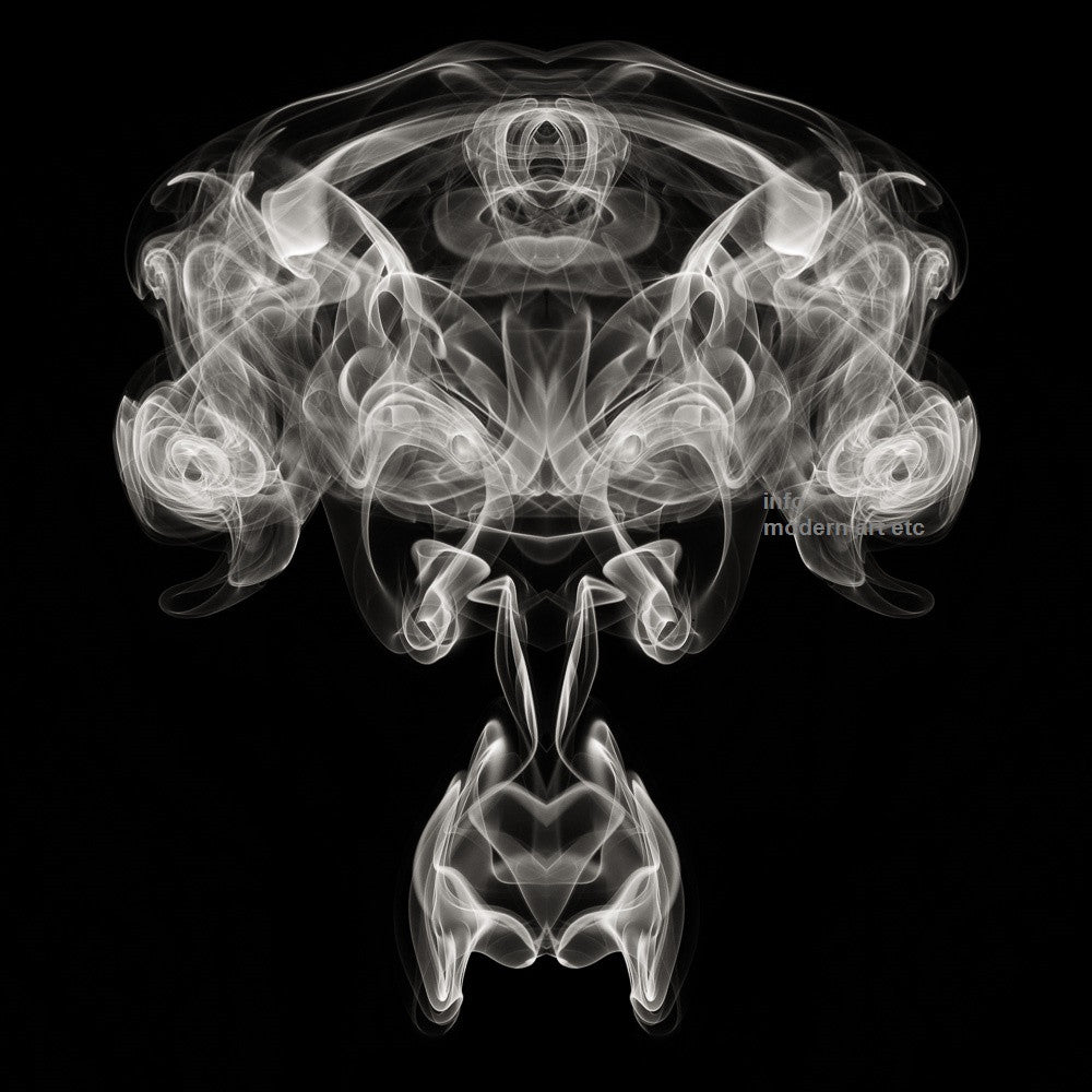 Black and White Abstract Art - "Smoke" Photography