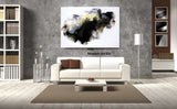 Large Abstract Art on Glass - SOLD
