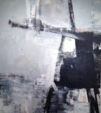 58x50 in. Large Oil on Linen - monochromatic beauty