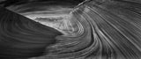 Black and White Photography of American landscape series - "The Wave, Paria Canyon, Arizona" n.2