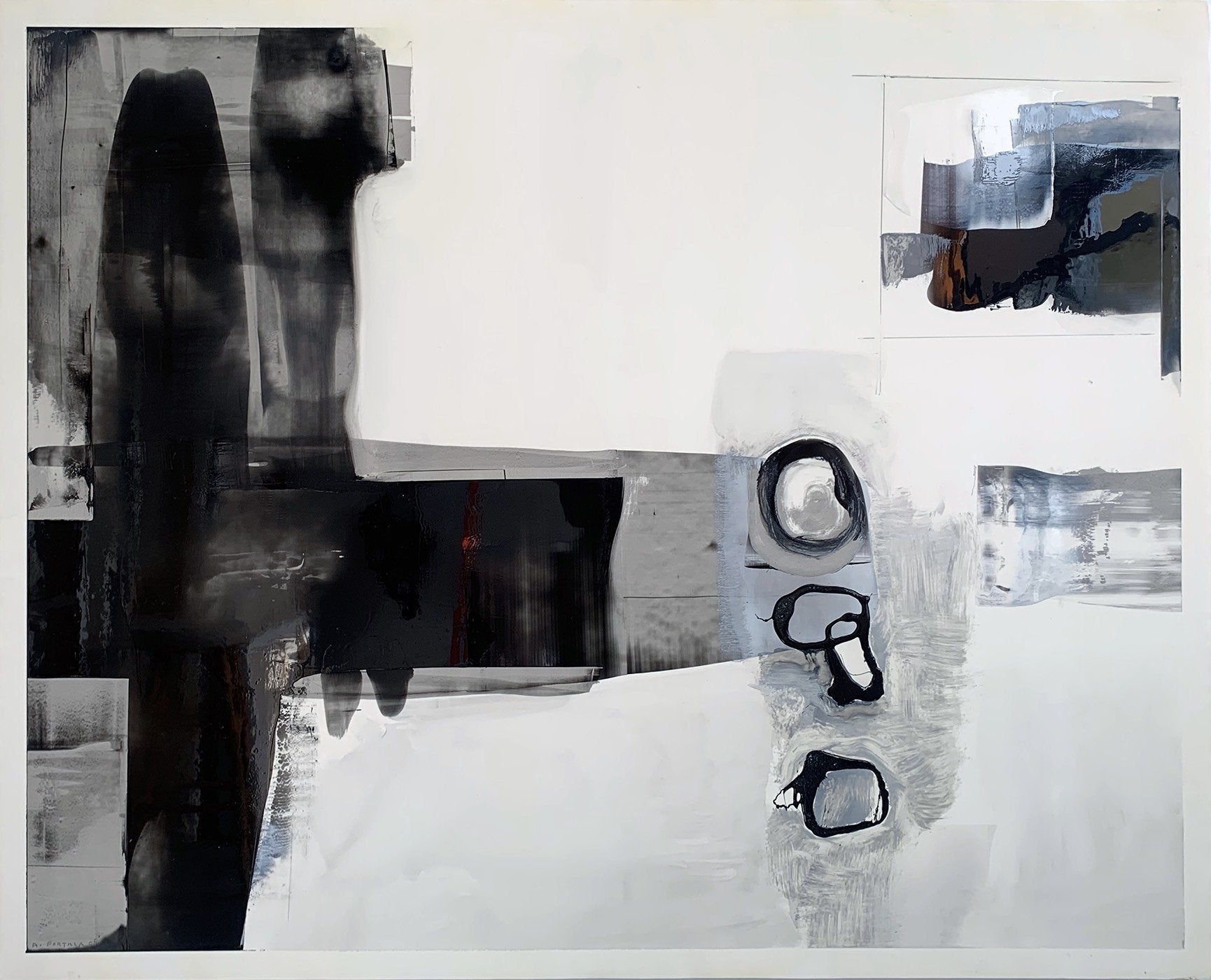 32 X 40” - Radian II - Enamel on Mylar