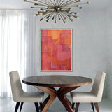 Abstract oil on paper mounted on wood, ready to install (20 x 24 in.), Stephen Cimini