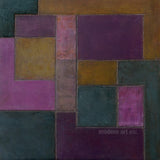 Abstract oil painting - Architectural forms - 8x8x2.75 in. Stephen Cimini