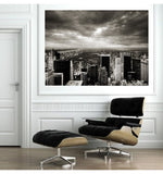 Black and White Series New York City Photography - grainy skyline of Manhattan