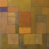 Abstract oil painting - Architectural forms - 13 x 13 x 1.75in. Stephen Cimini