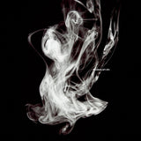 Abstract Photography - Shades of Grey, smoke fluid rings of sultry