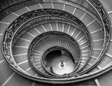 Architectural Interiors - Blue Lighthouse Spiral Stairs - Large photography - Framed - Installation ready