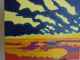 California Landscape - Bird's eye view of Bolinas Lagoon, Point Reyes CA,  #1137, 1993