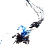 Abstract Photography - black and white smoke fluid rings of sultry