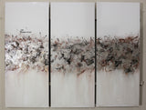 Large Abstract Art on Glass - River Gold