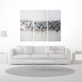 Large Abstract Art on Glass - Sky