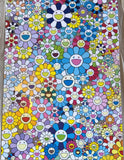 SOLD - Murakami Champagne Supernova Blue - Framed