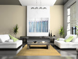 Large Abstract Art on Glass   - SOLD