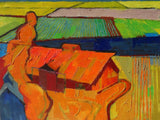 California Landscape - Orange Barn, Monterey, California, #1162, 1994
