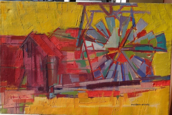 What's left of the Windmill, Morro Bay, Cayucos, California, 1991, #1078