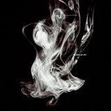 Abstract Photography - black and white smoke fluid rings of sultry